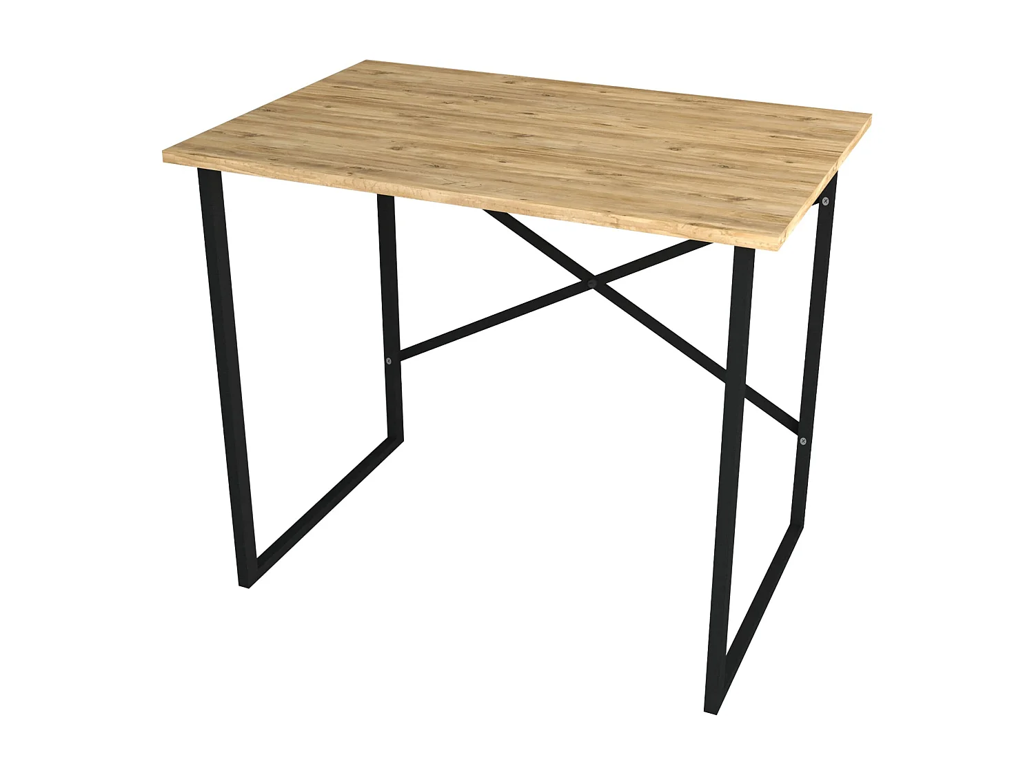 Bureau Tjeldsund 75 x 90 x 60 cm effet chêne / anthracite  [en.casa]