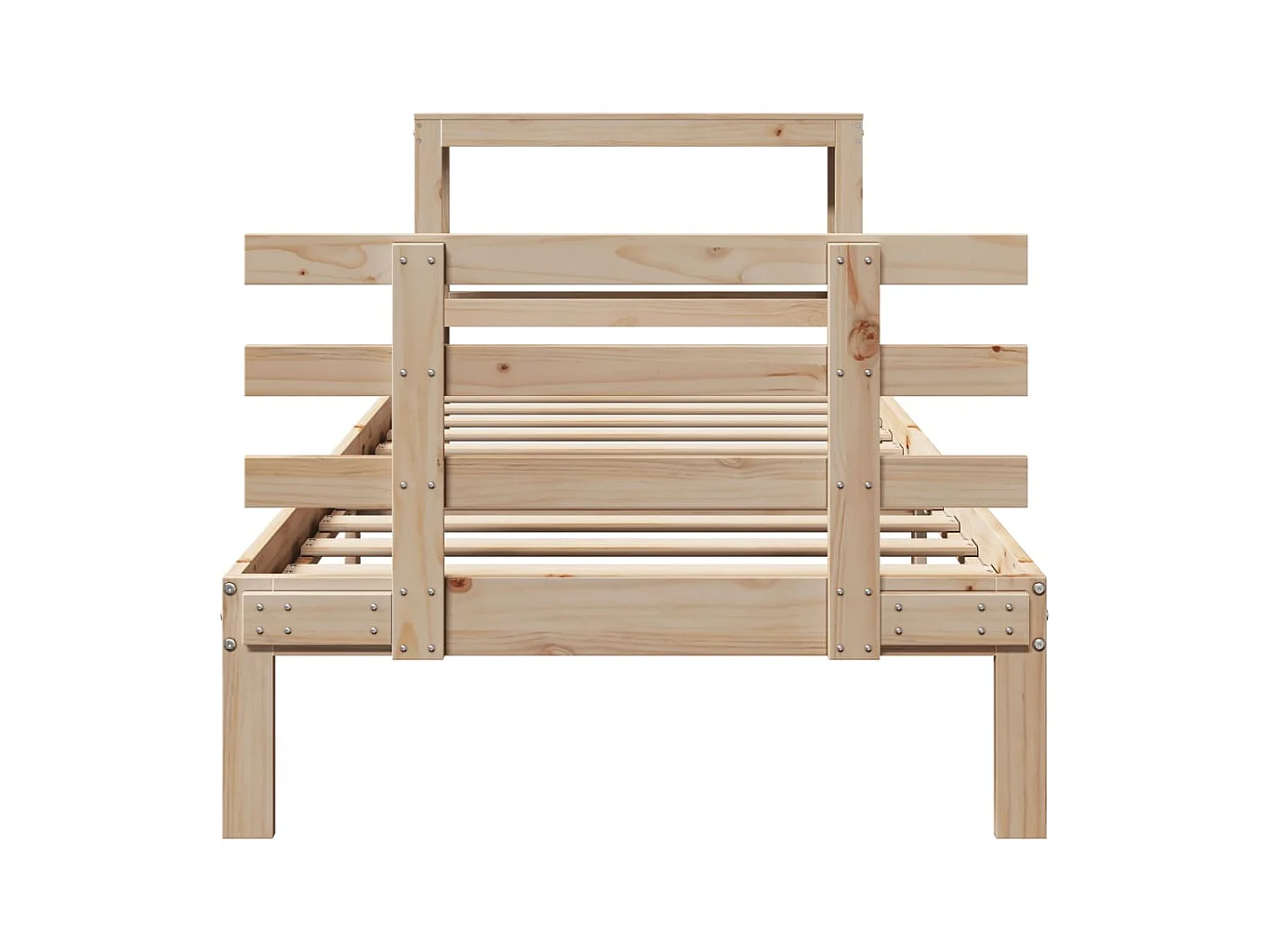 Cadre de lit avec tête de lit sans matelas 90x200 cm