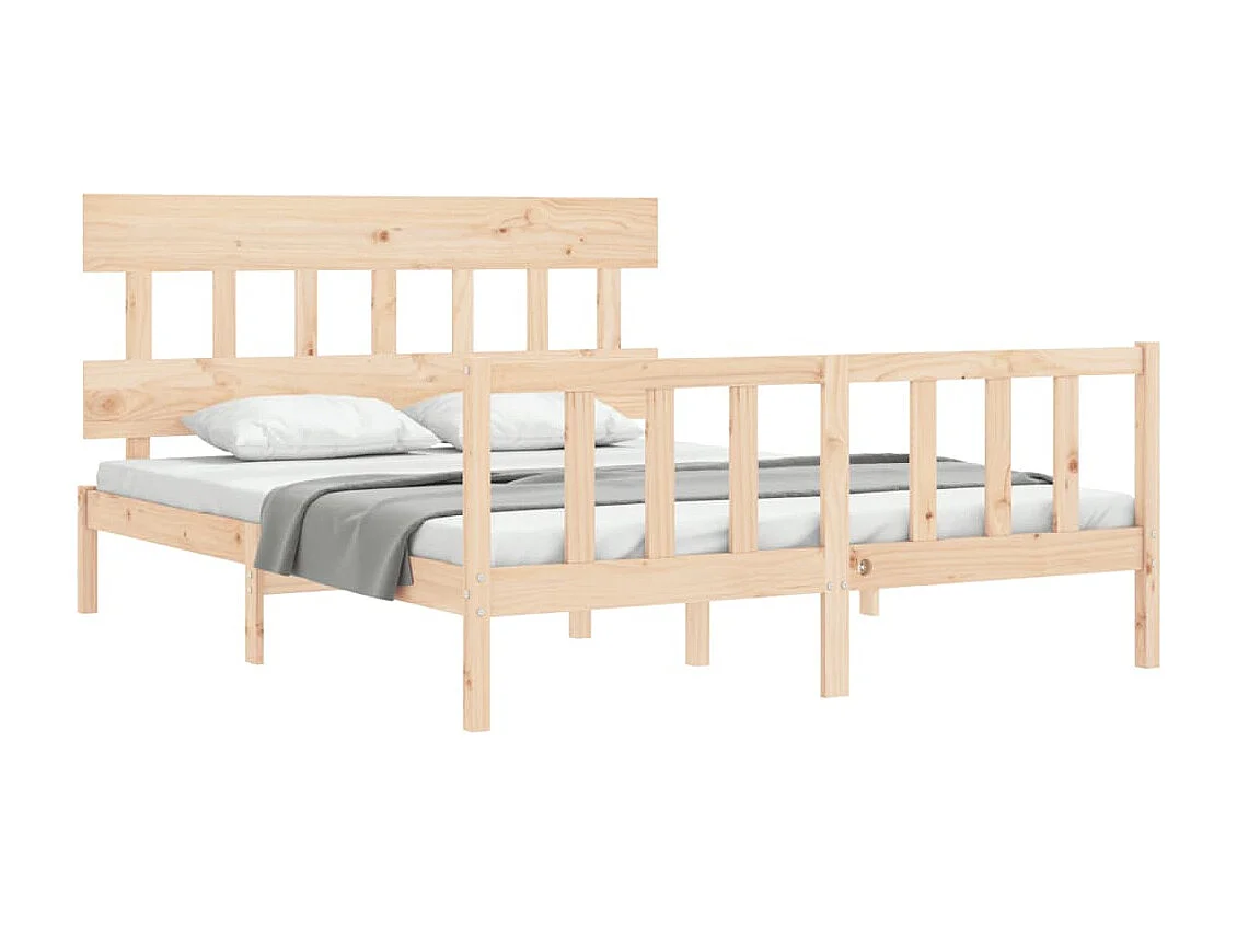 Bedframe zonder matras 160x200 cm massief grenenhout