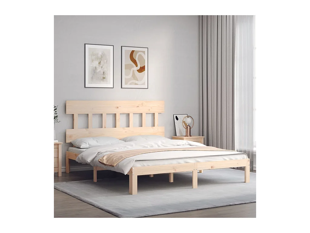 Bedframe zonder matras 160x200 cm massief grenenhout