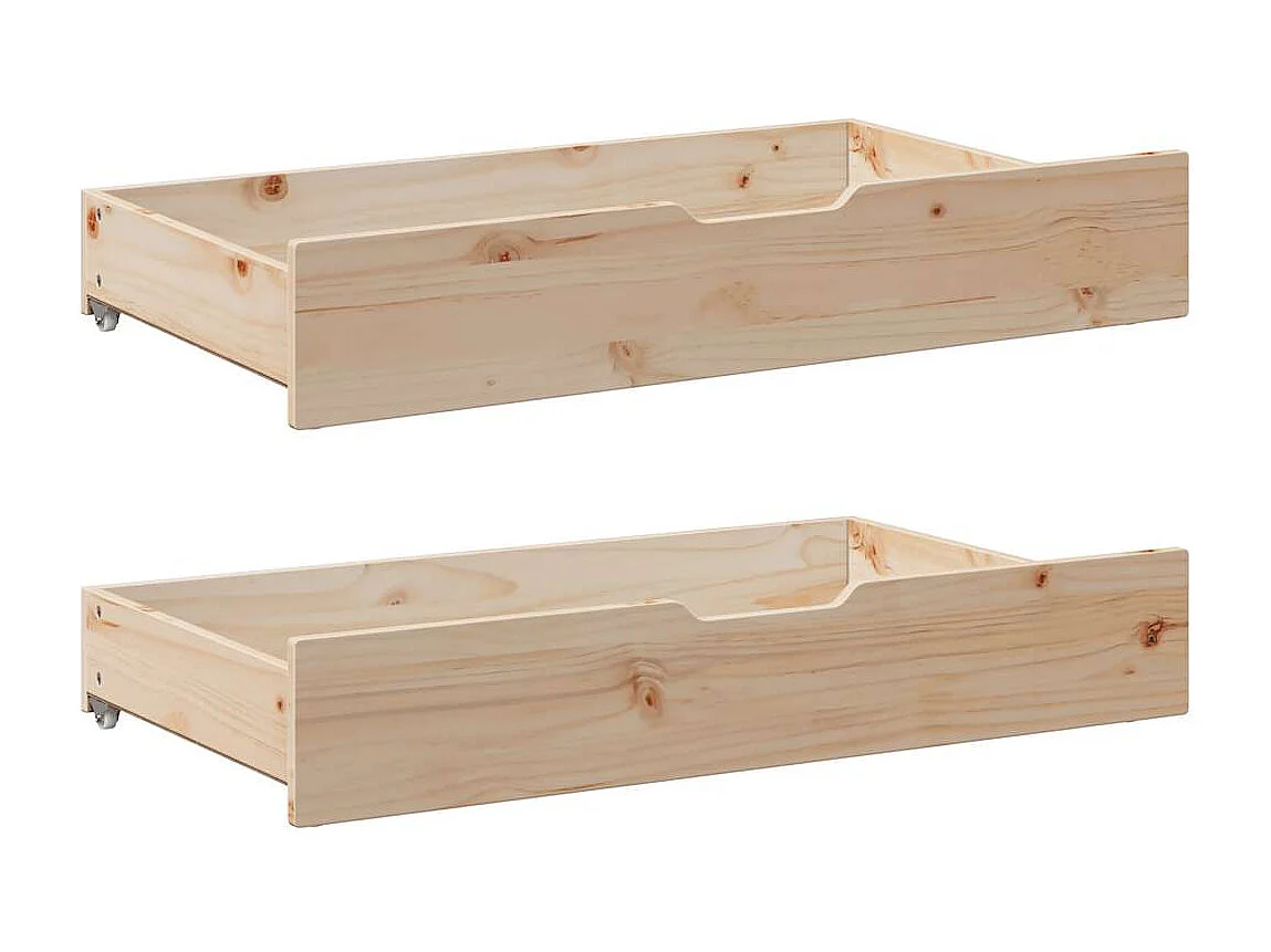 Lit de jour avec tiroirs sans matelas 80x200 cm bois massif