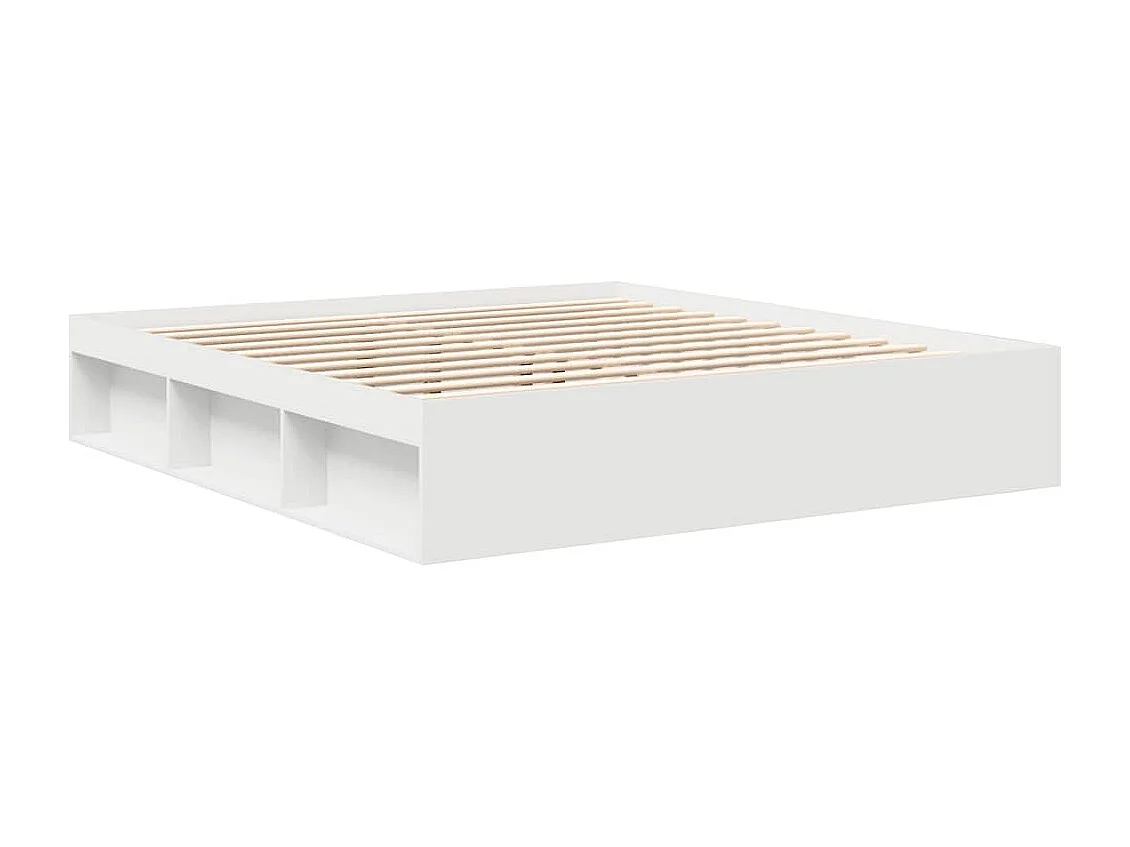 Struttura letto senza materasso bianco 200x200 cm