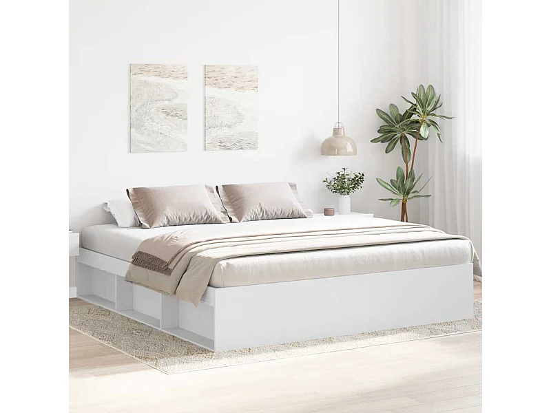 Bedframe zonder matras wit 200x200 cm