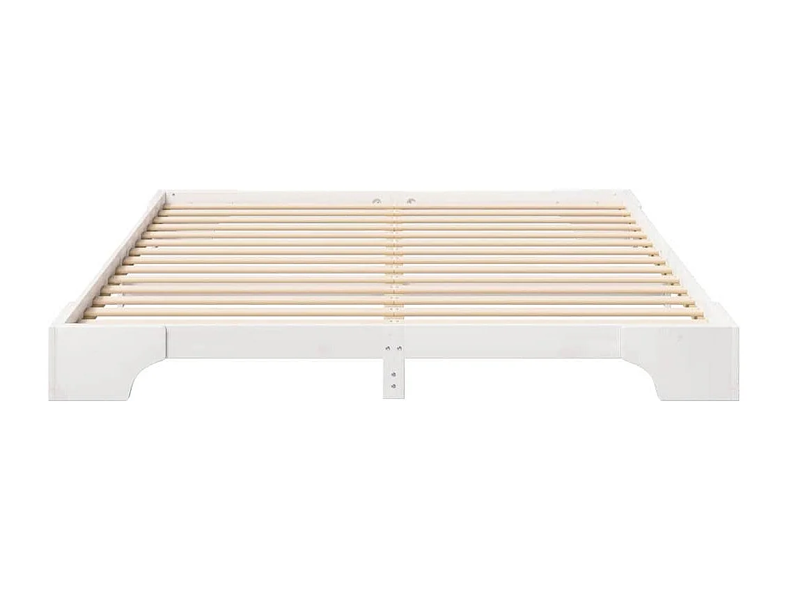 Estructura de cama elevada Blanco 180 x 220 cm Madera maciza de pino