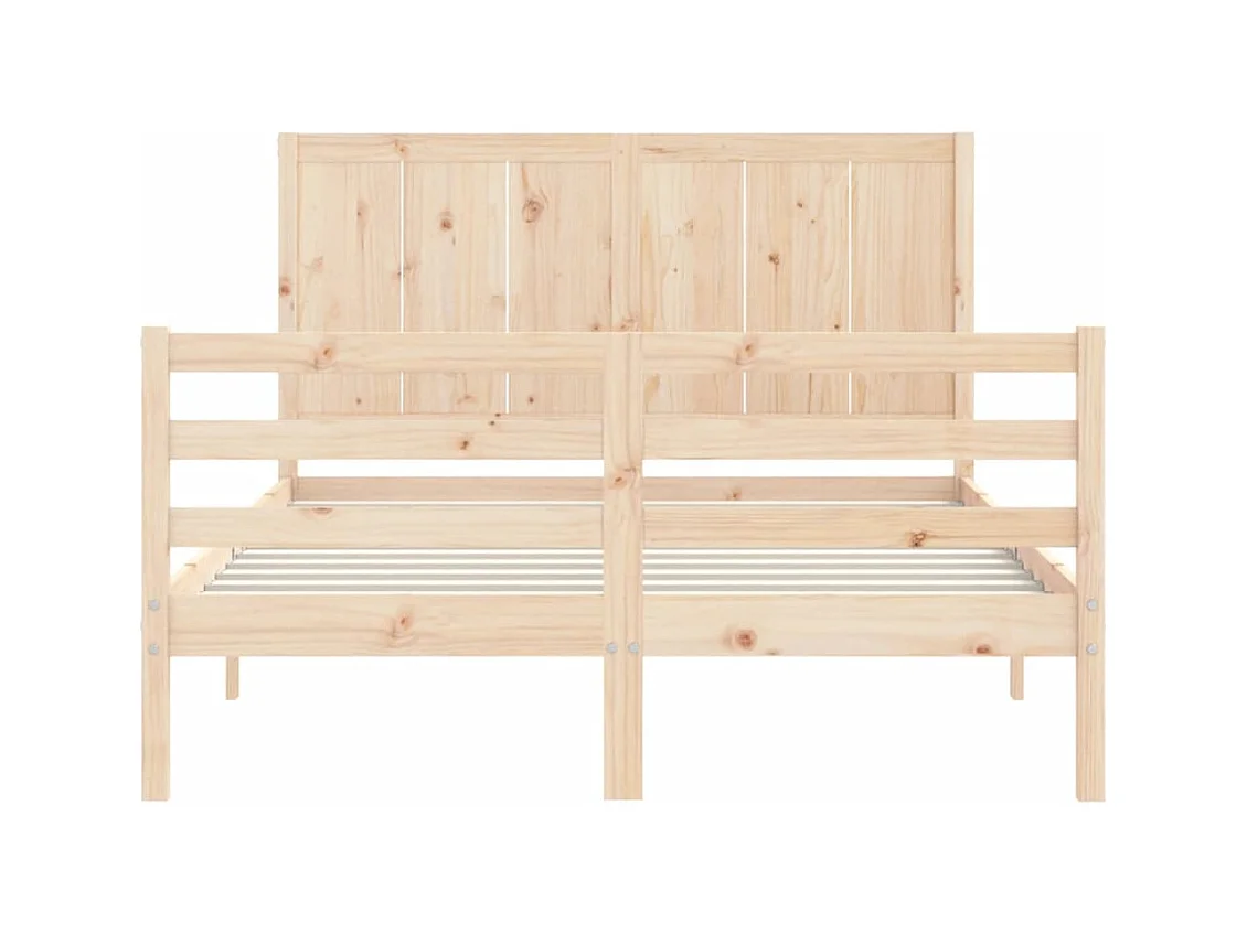 Bettgestell ohne Matratze 140x200 cm Massivholz