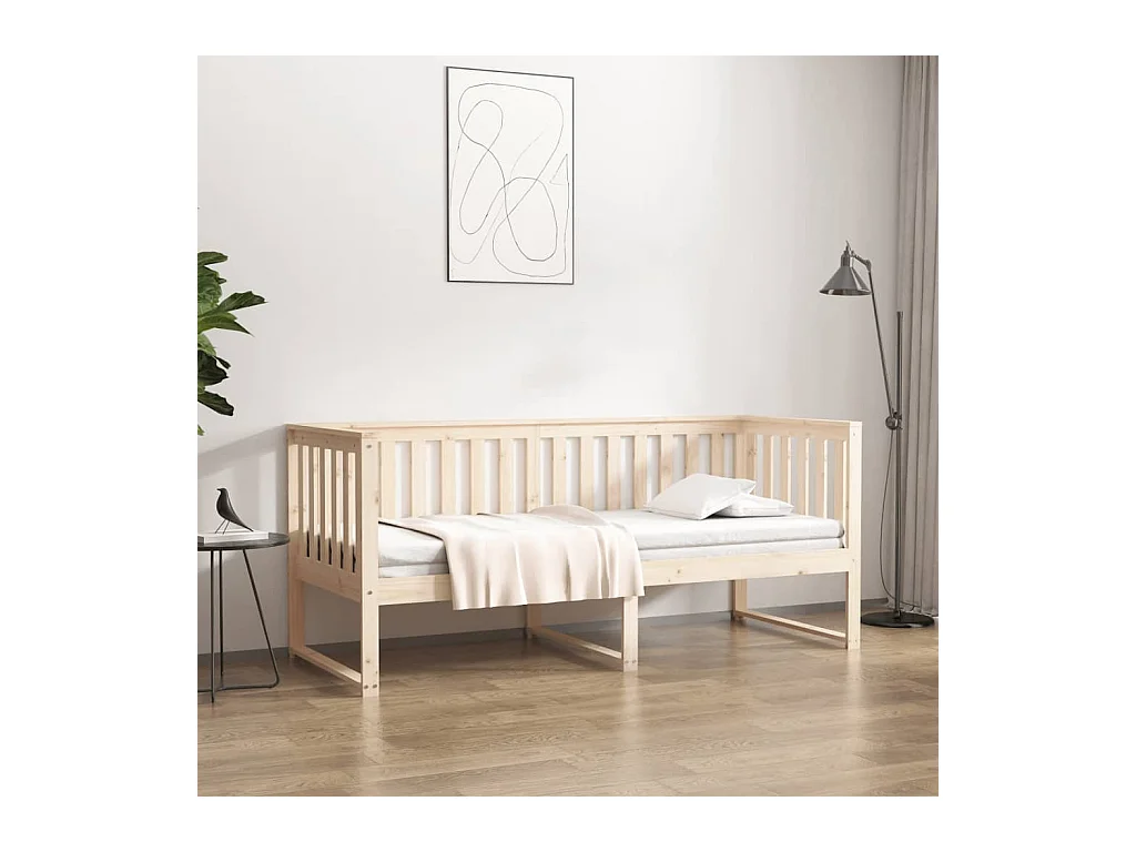 Lit de jour sans matelas 80x200 cm bois de pin massif