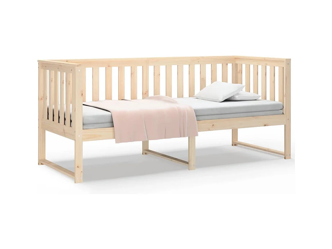 Lit de jour sans matelas 80x200 cm bois de pin massif