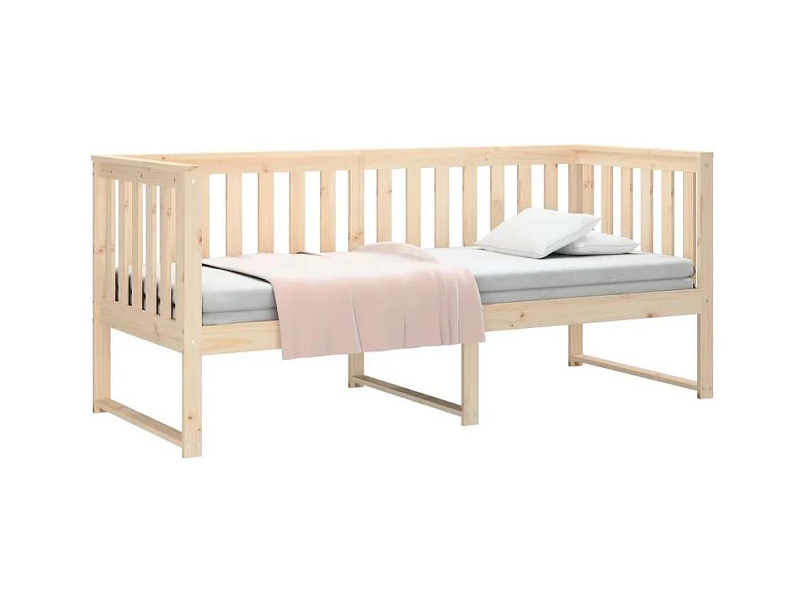 Lit de jour sans matelas 80x200 cm bois de pin massif