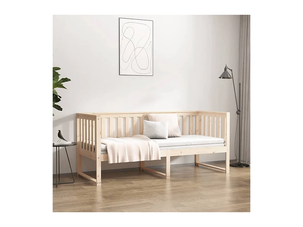 Lit de jour sans matelas 80x200 cm bois de pin massif