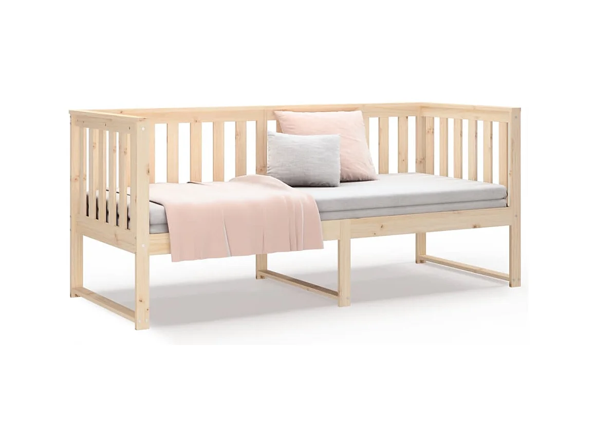 Lit de jour sans matelas 80x200 cm bois de pin massif