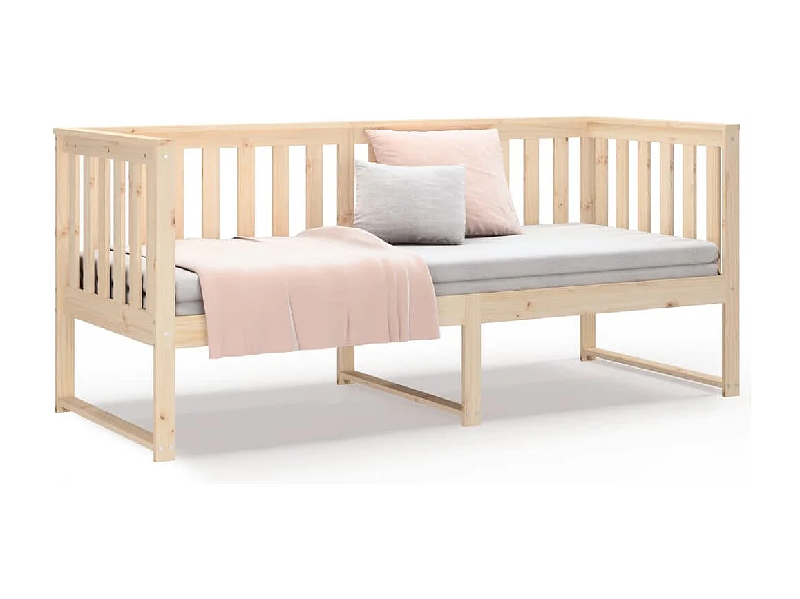 Lit de jour sans matelas 80x200 cm bois de pin massif