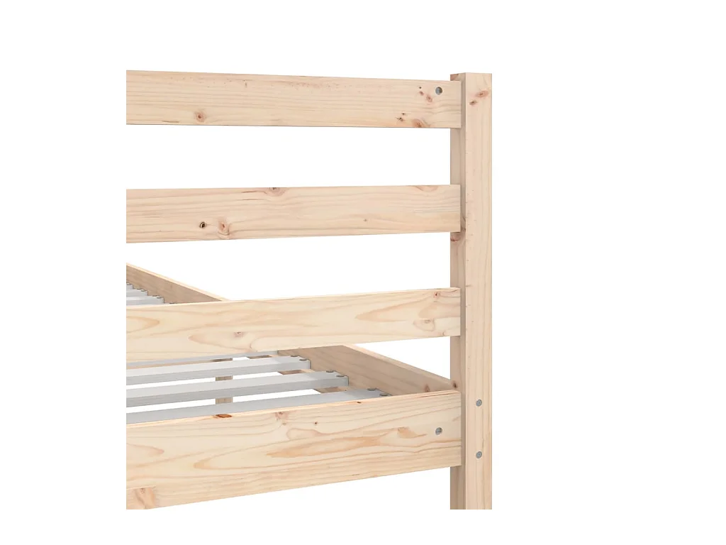 Struttura letto senza materasso in legno massello 200x200 cm