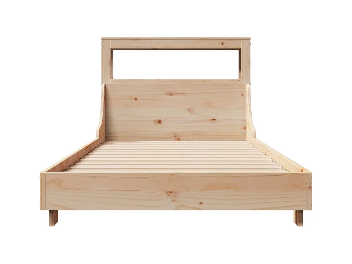 Struttura letto senza materasso 90x190 cm in legno massello di pino