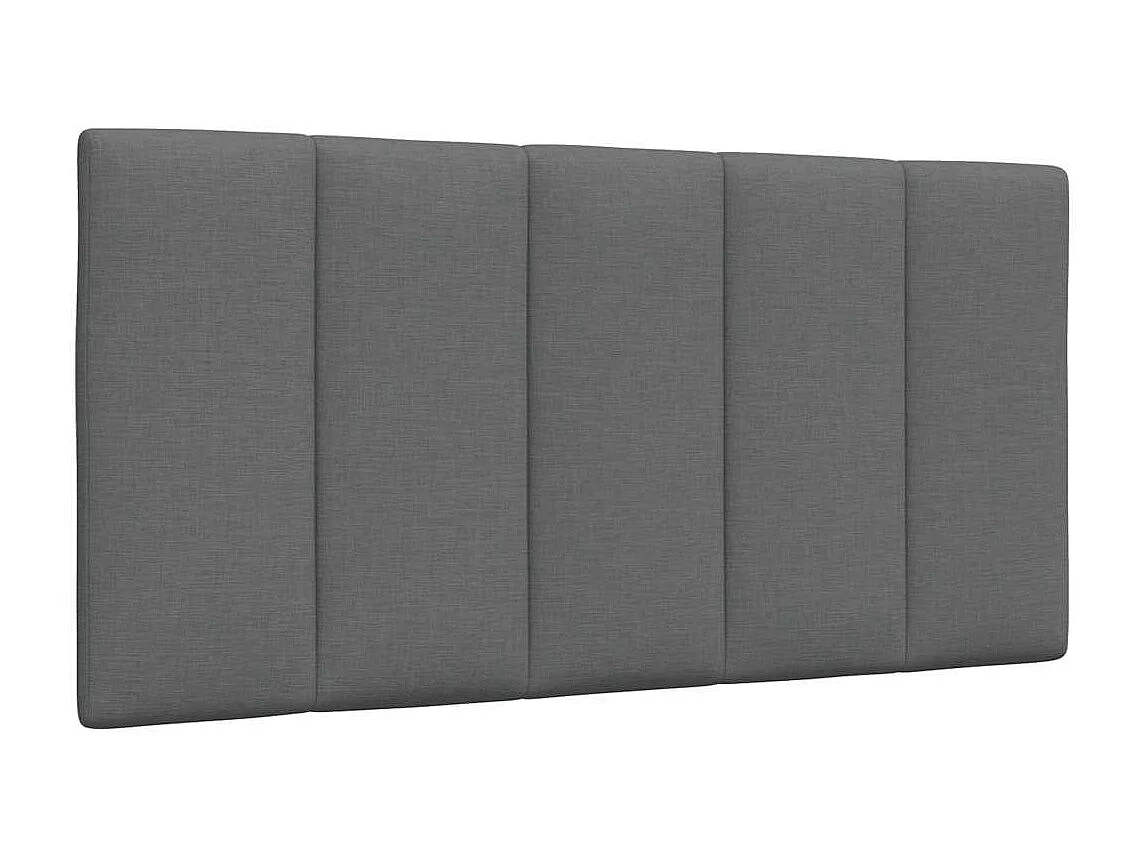 Struttura letto senza materasso tessuto grigio scuro 100x200 cm