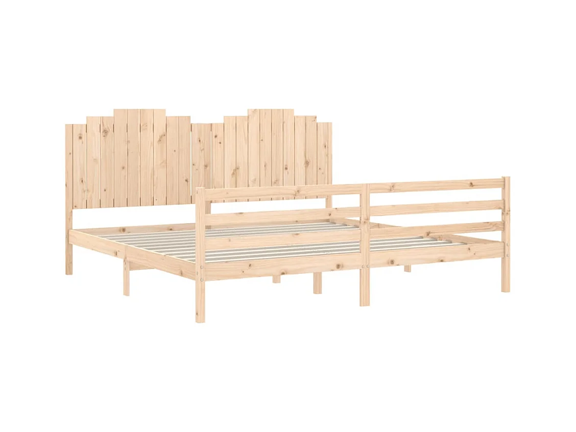 Bettgestell ohne Matratze 200x200 cm Massivholz