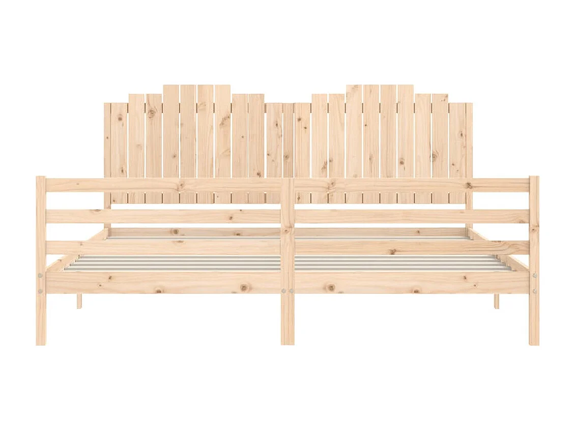 Bettgestell ohne Matratze 200x200 cm Massivholz