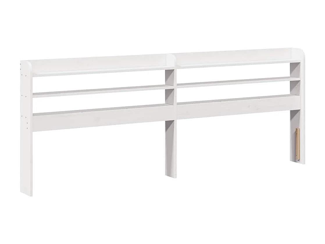 Bedframe zonder matras wit 140x200 cm massief grenenhout