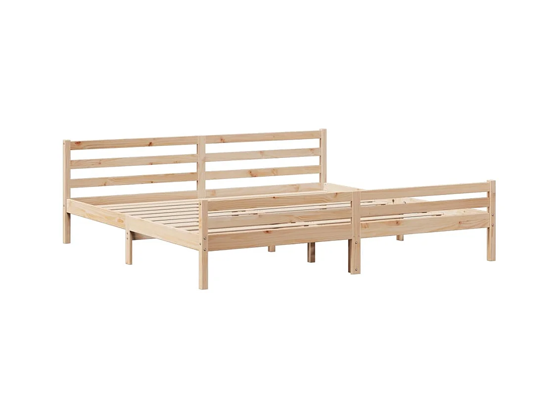 Bedframe met hoofdbord zonder matras 200x200 cm