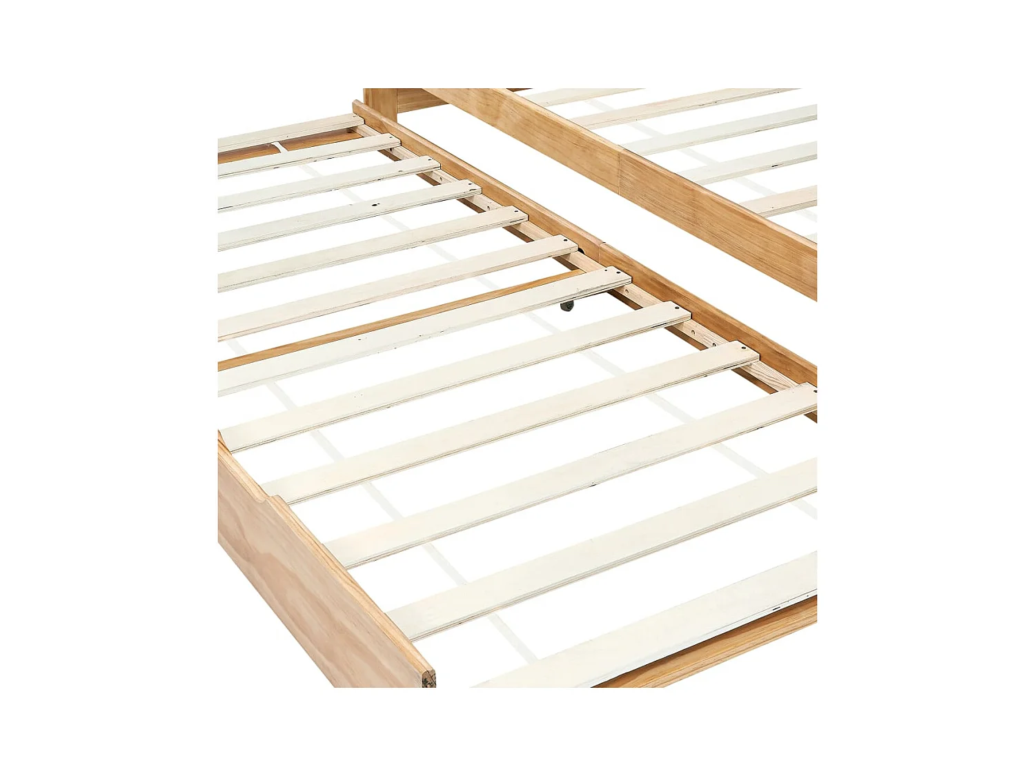 Cadre de lit extensible sans matelas bois de pin 90x200 cm