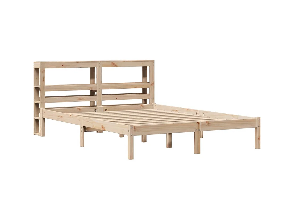 Cadre de lit sans matelas 160x200 cm bois massif de pin