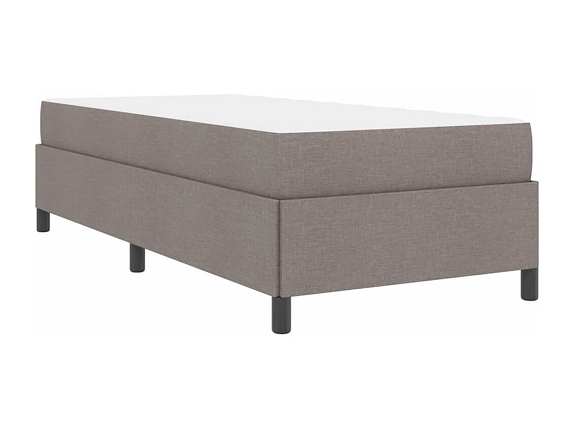 Crème en zwart boxspringbed 90 x 200 cm