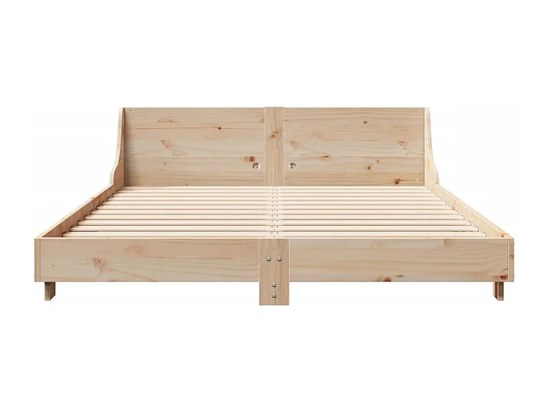 Cadre de lit sans matelas 120x190 cm bois de pin massif
