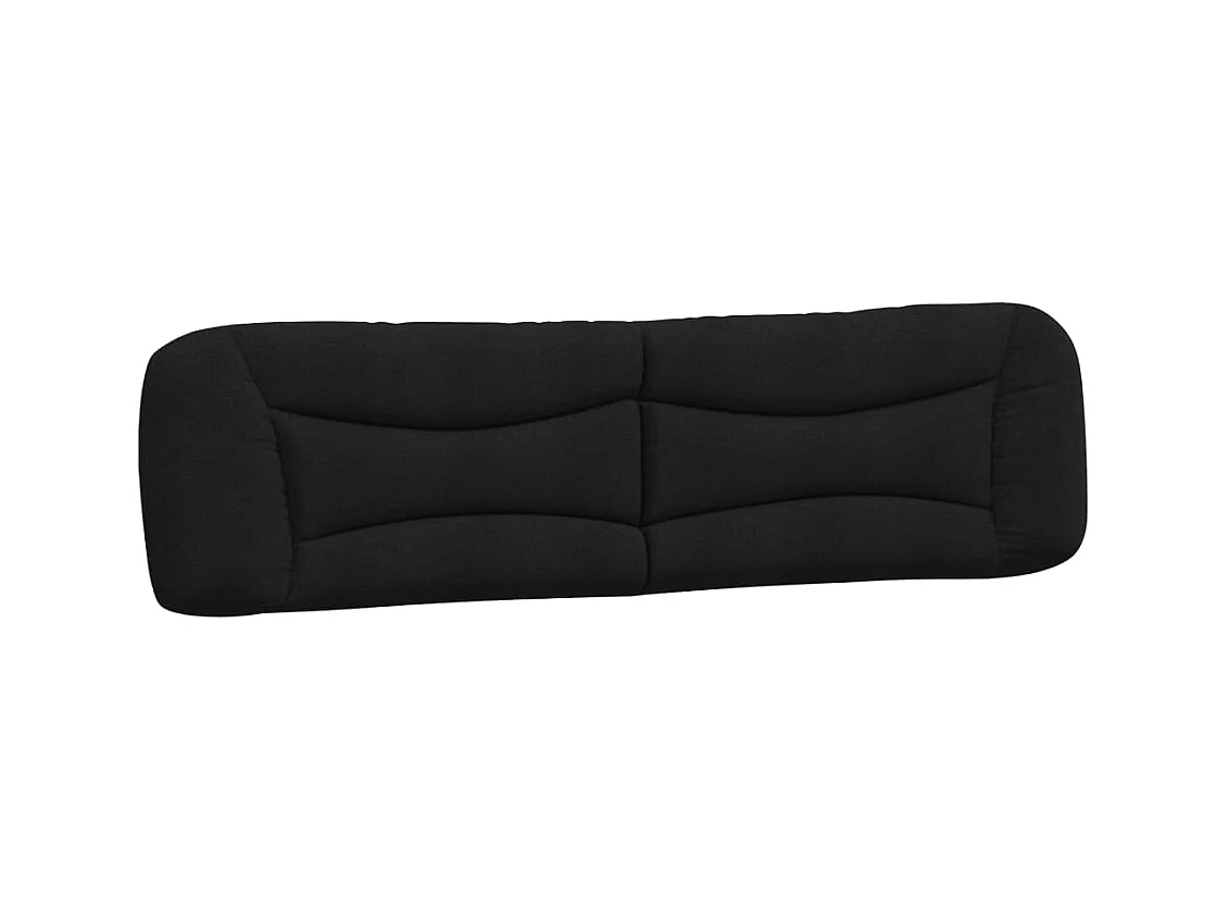 Bettgestell mit LED ohne Matratze schwarz 200x200 cm Stoff