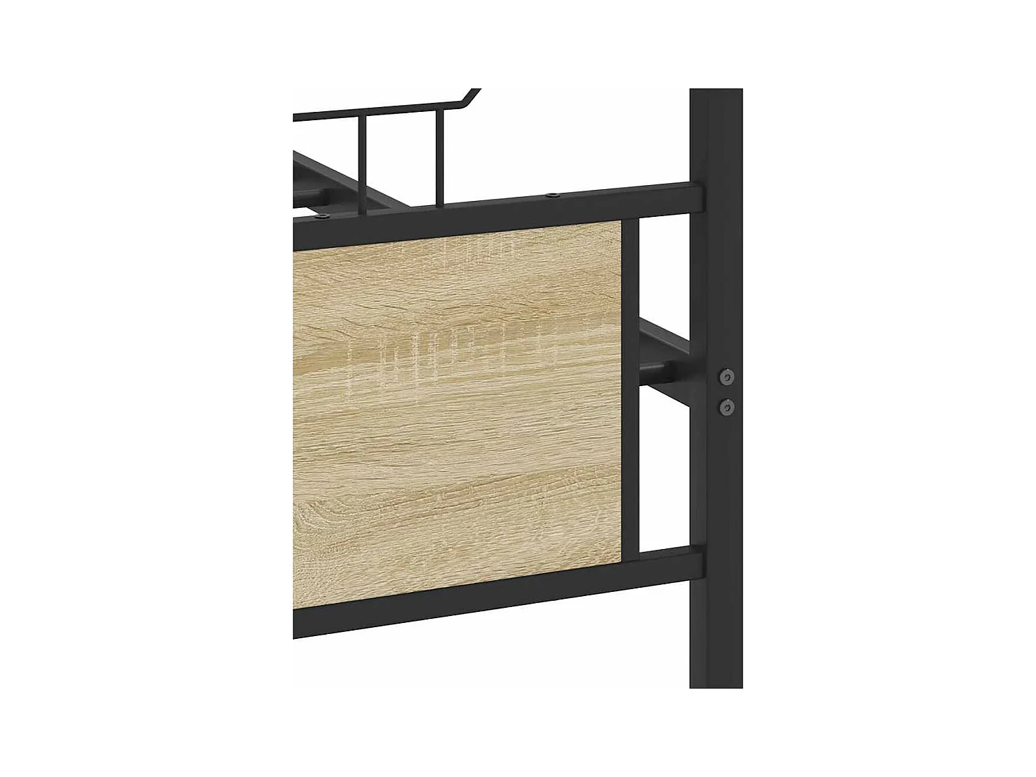 Metallbettgestell ohne Matratze Sonoma Eiche 180x200 cm