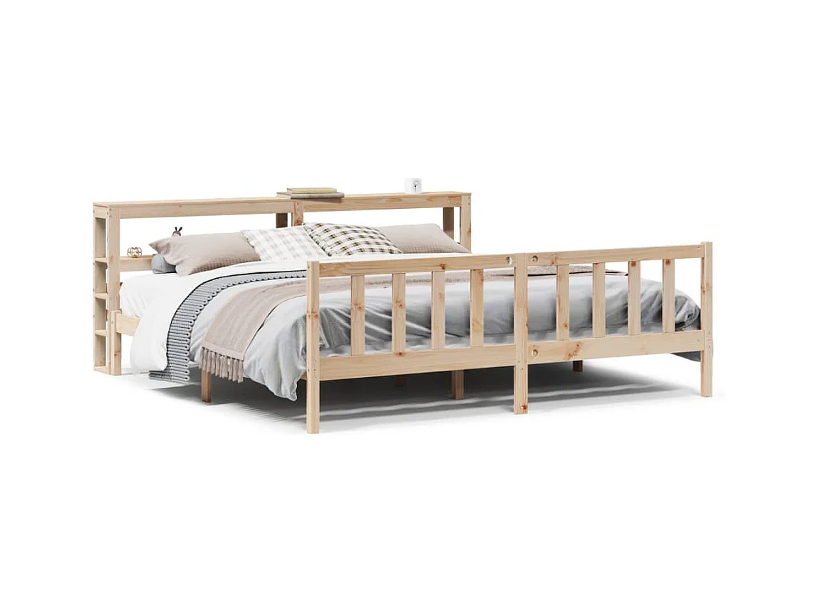 Bettgestell ohne Matratze 180x200 cm Kiefer Massivholz