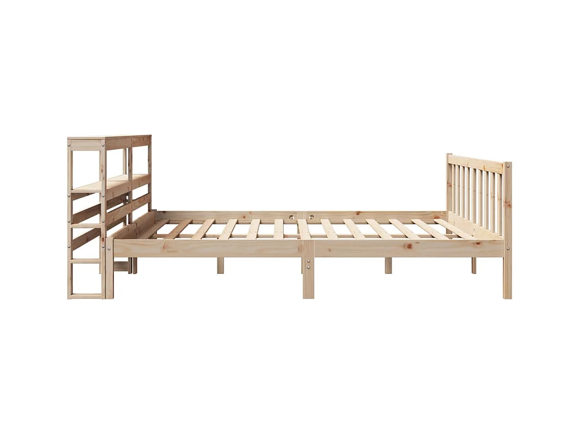 Bettgestell ohne Matratze 180x200 cm Kiefer Massivholz