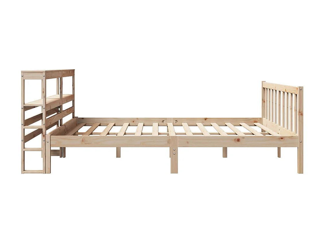 Cadre de lit sans matelas 180x200 cm bois massif de pin