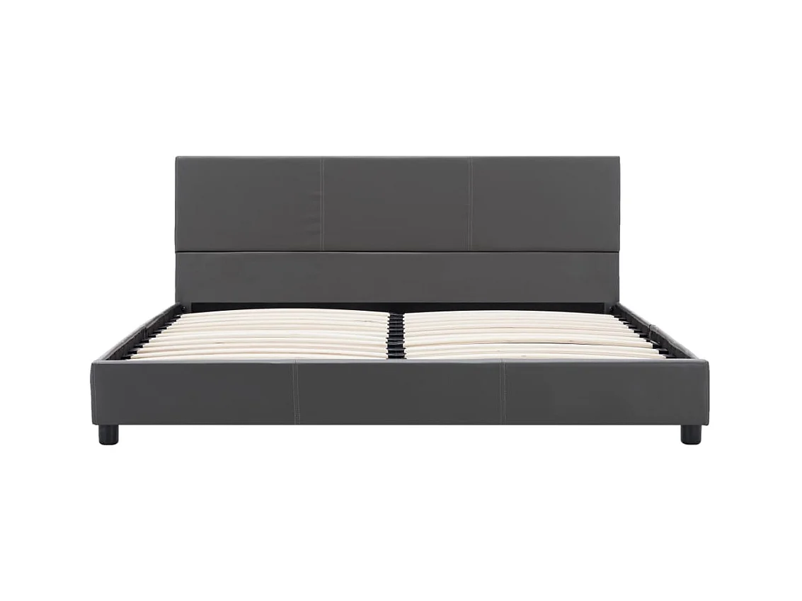 Grijs kunstleren bedframe 160x200 cm