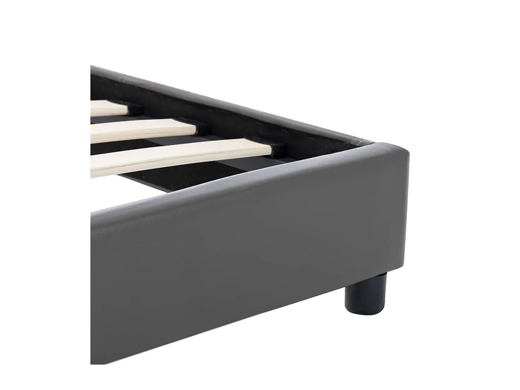 Grijs kunstleren bedframe 160x200 cm