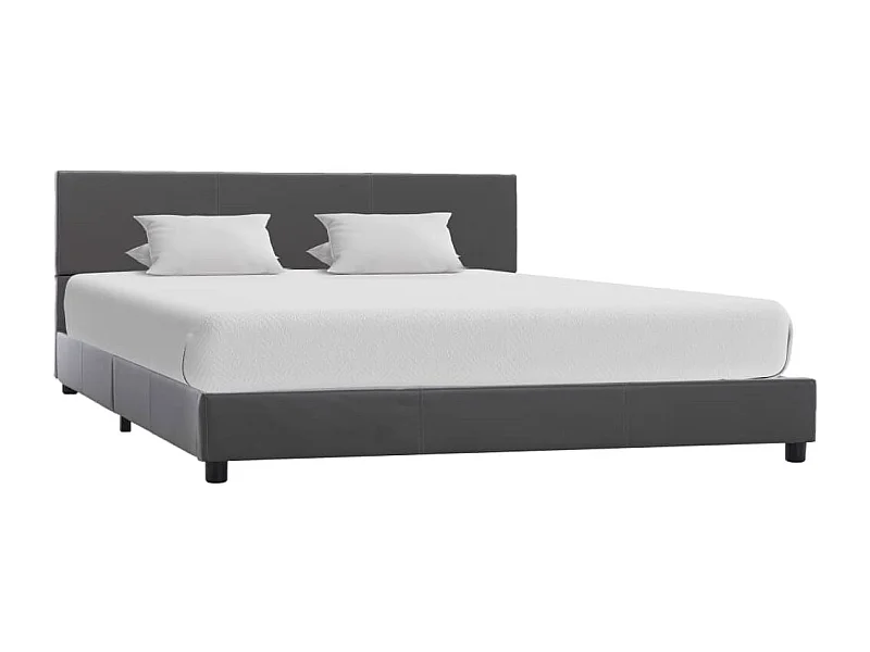 Cadre de lit Gris Similicuir 160x200 cm