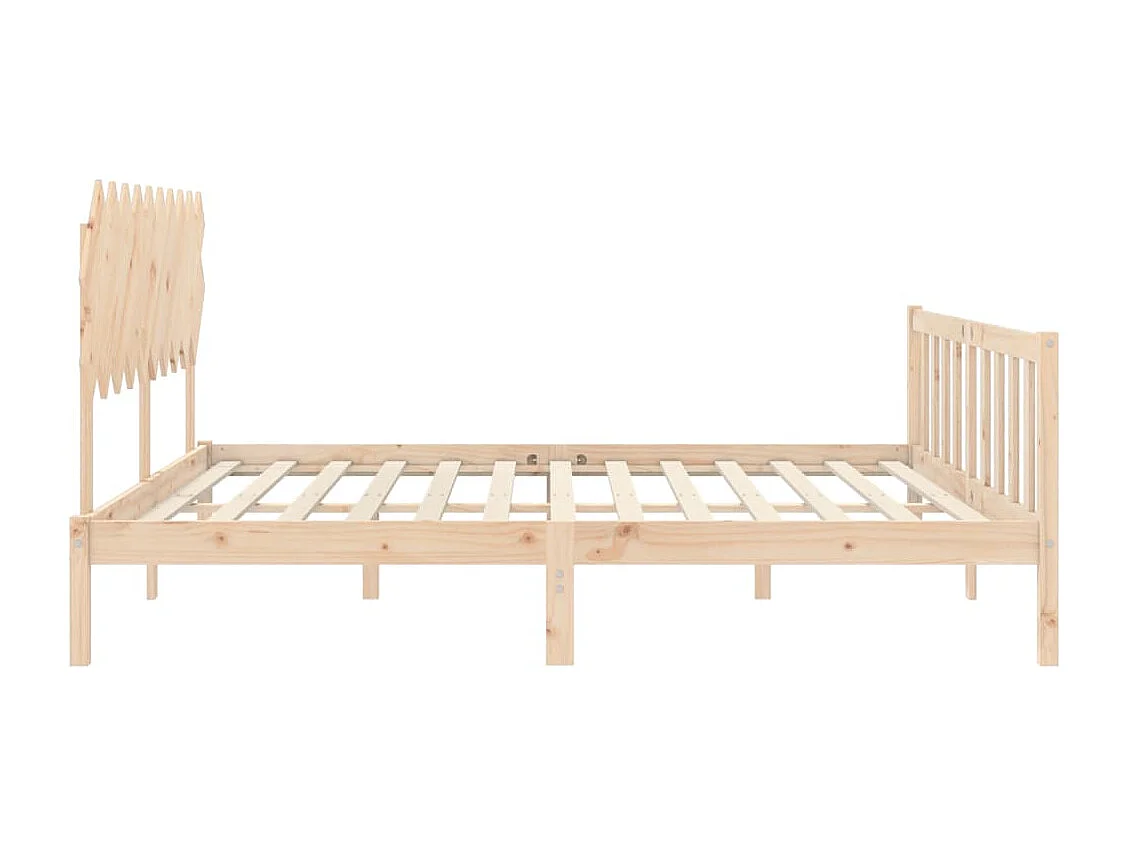 Struttura letto senza materasso 120x200 cm in legno massello di pino
