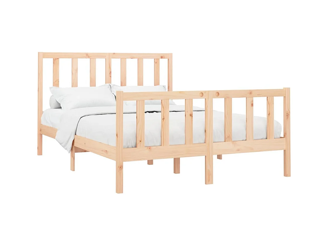 Cadre de lit sans matelas 140x200 cm bois massif de pin
