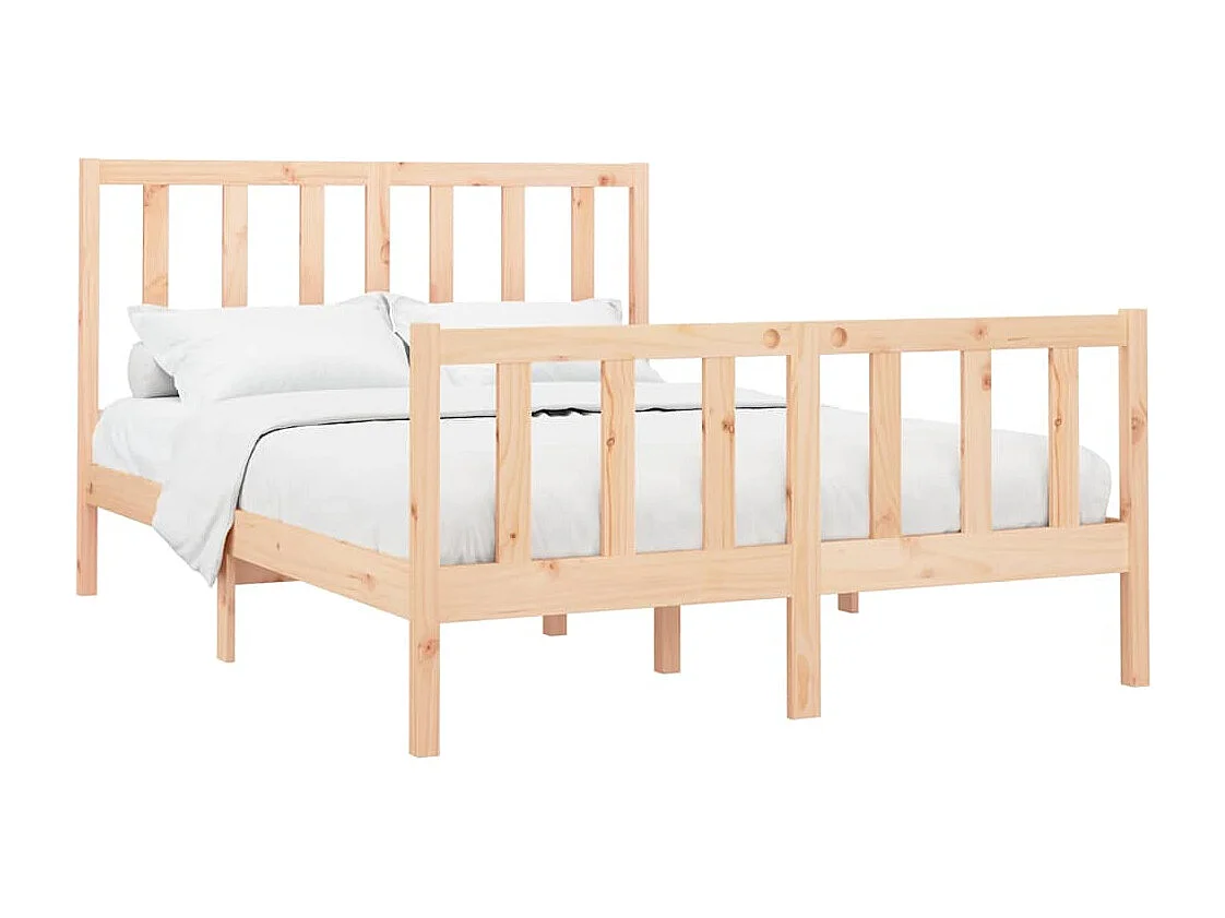 Struttura letto senza materasso 140x200 cm in legno massello di pino