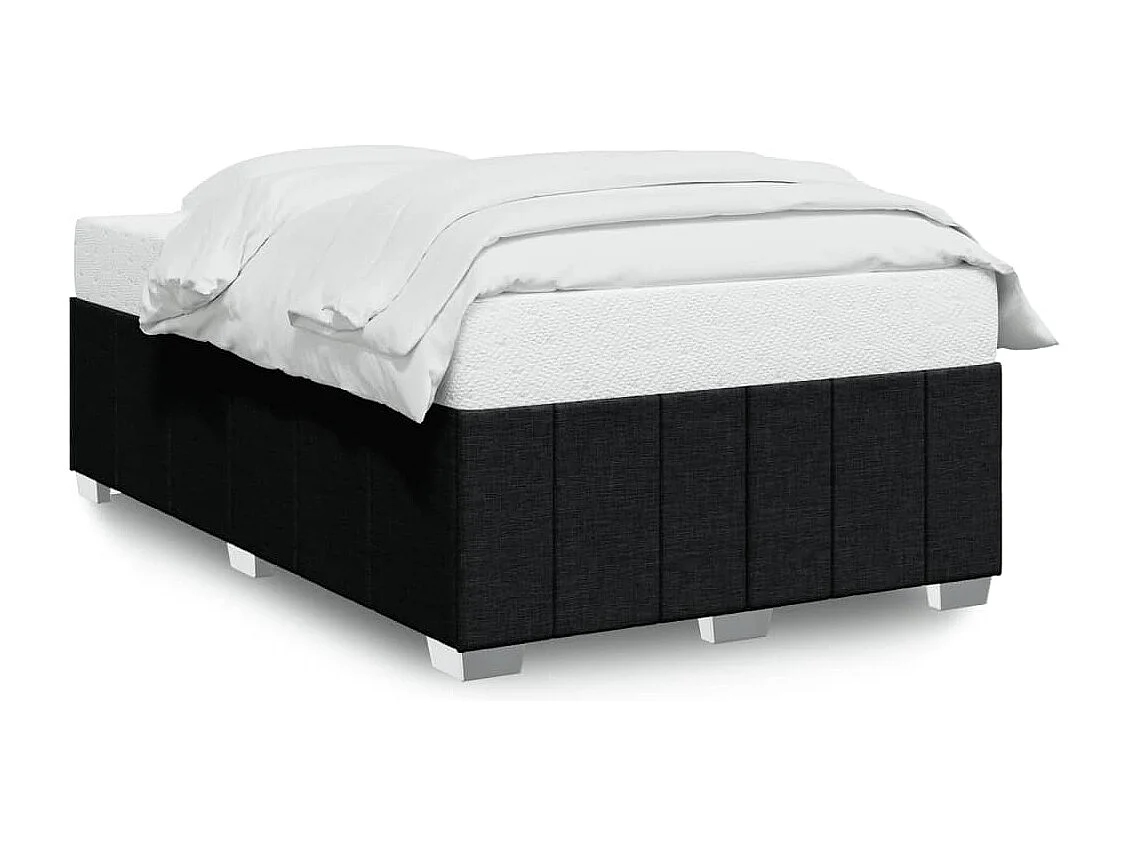 Struttura letto senza materasso nera 120x190 cm tessuto