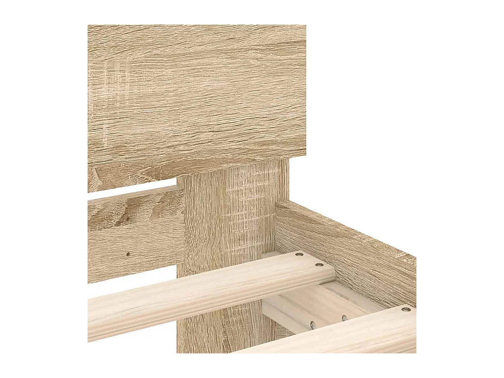 Bedframe zonder matras Sonoma eiken 180x200 cm