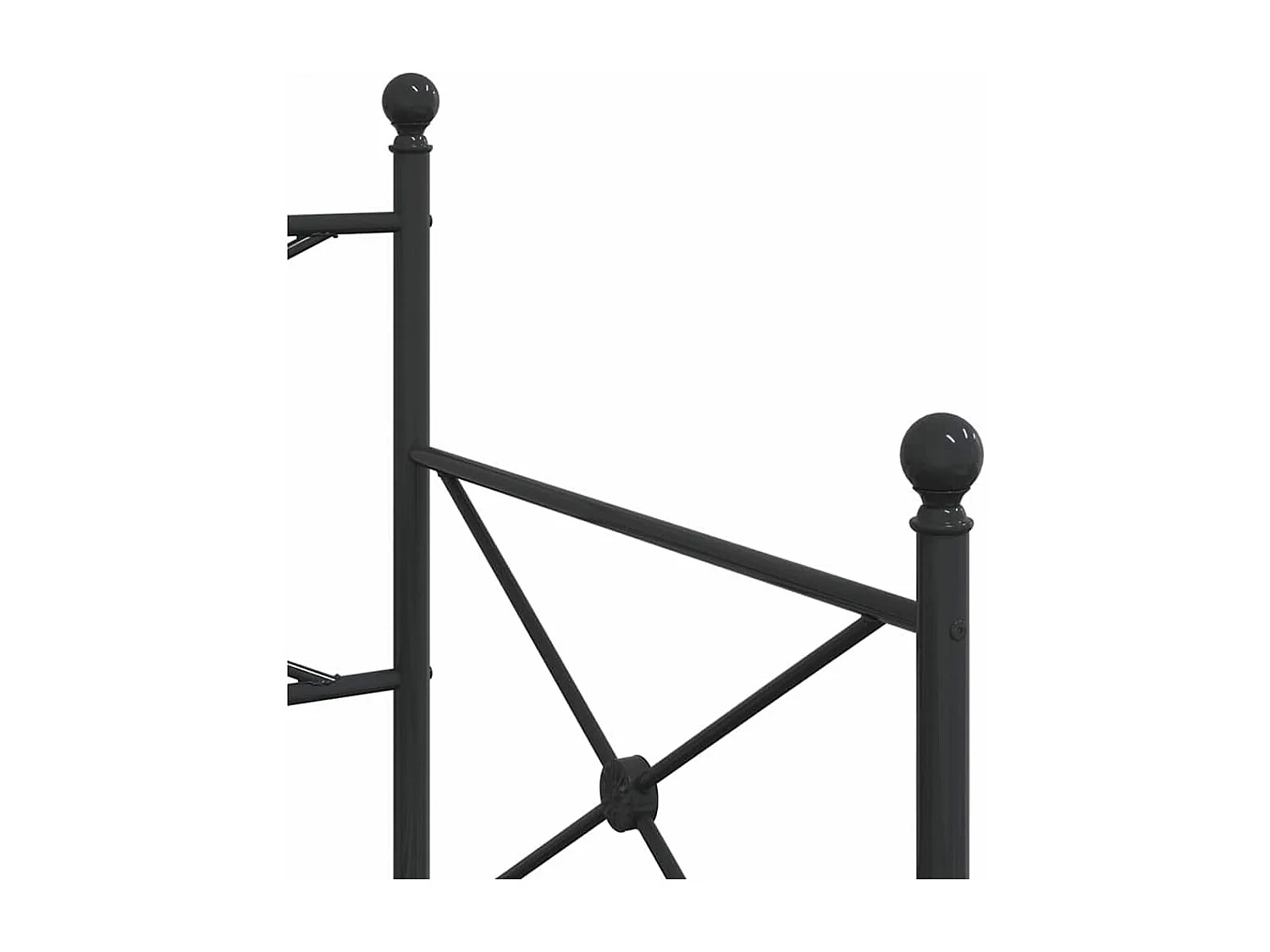 Divano letto con letto estraibile senza materasso nero 90x200 cm acciaio