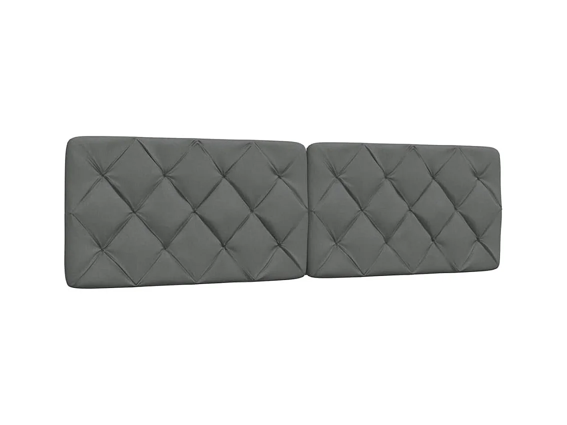 Struttura letto con LED senza materasso tessuto grigio scuro 180x200 cm