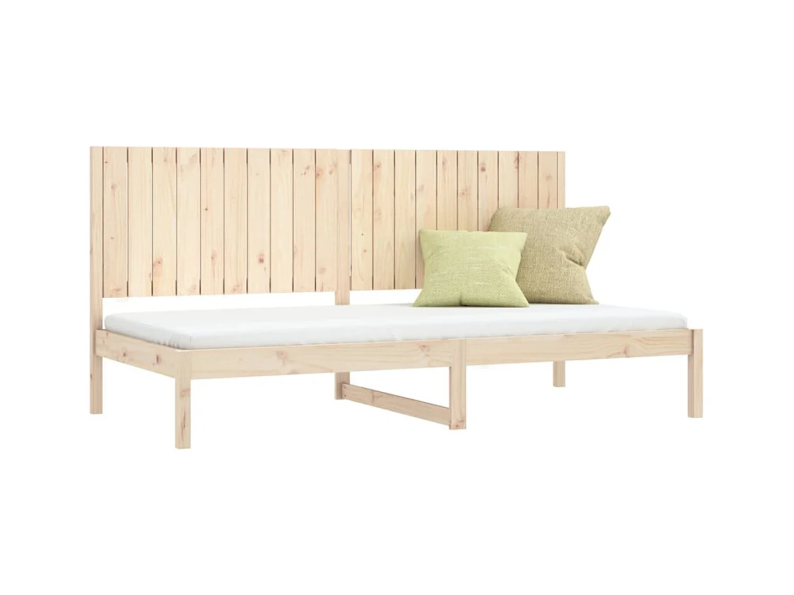Lit de jour sans matelas 90x200 cm bois de pin massif