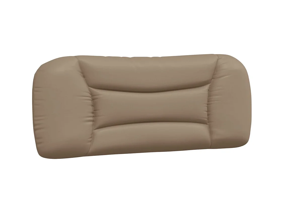 Bed met cappuccino matras 100x200 cm imitatieleer