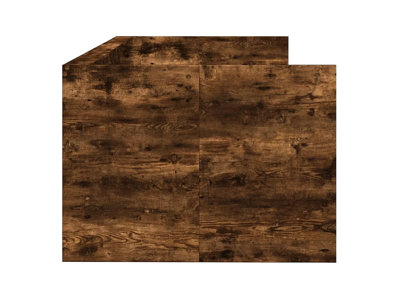 Divano letto con cassetti senza materasso rovere affumicato 90x190 cm