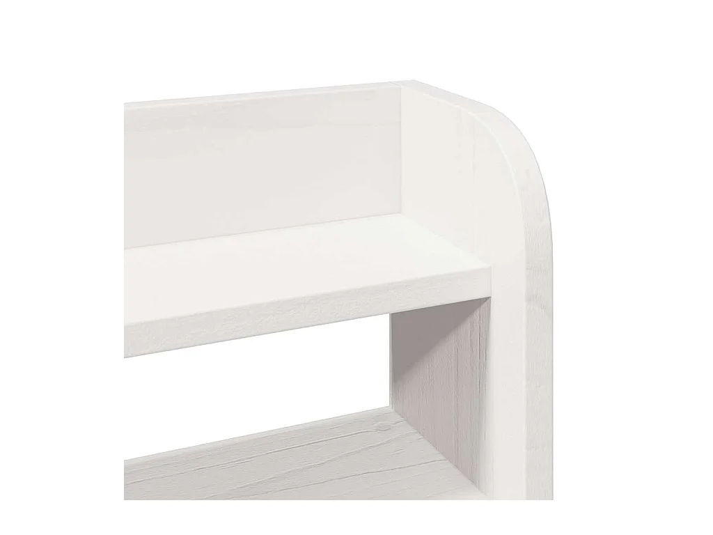 Bedframe zonder matras wit 120x190 cm massief grenenhout