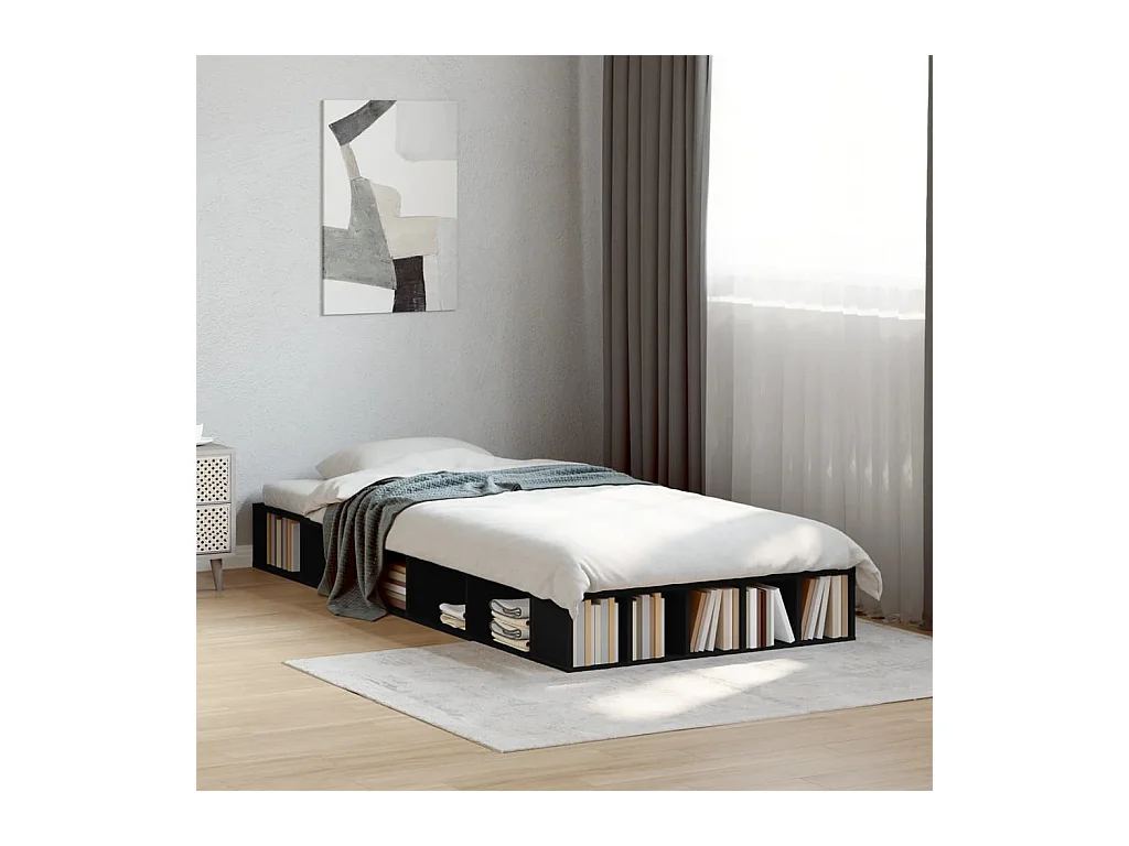 Bedframe zonder matras zwart 90x190 cm