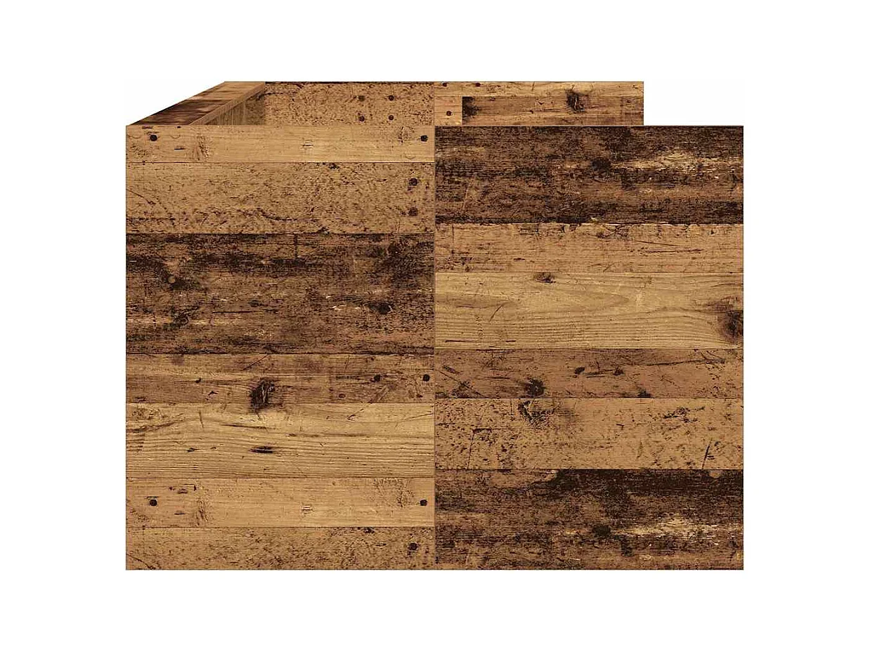 Struttura divano letto con cassetti Legno antico 75 x 190 cm