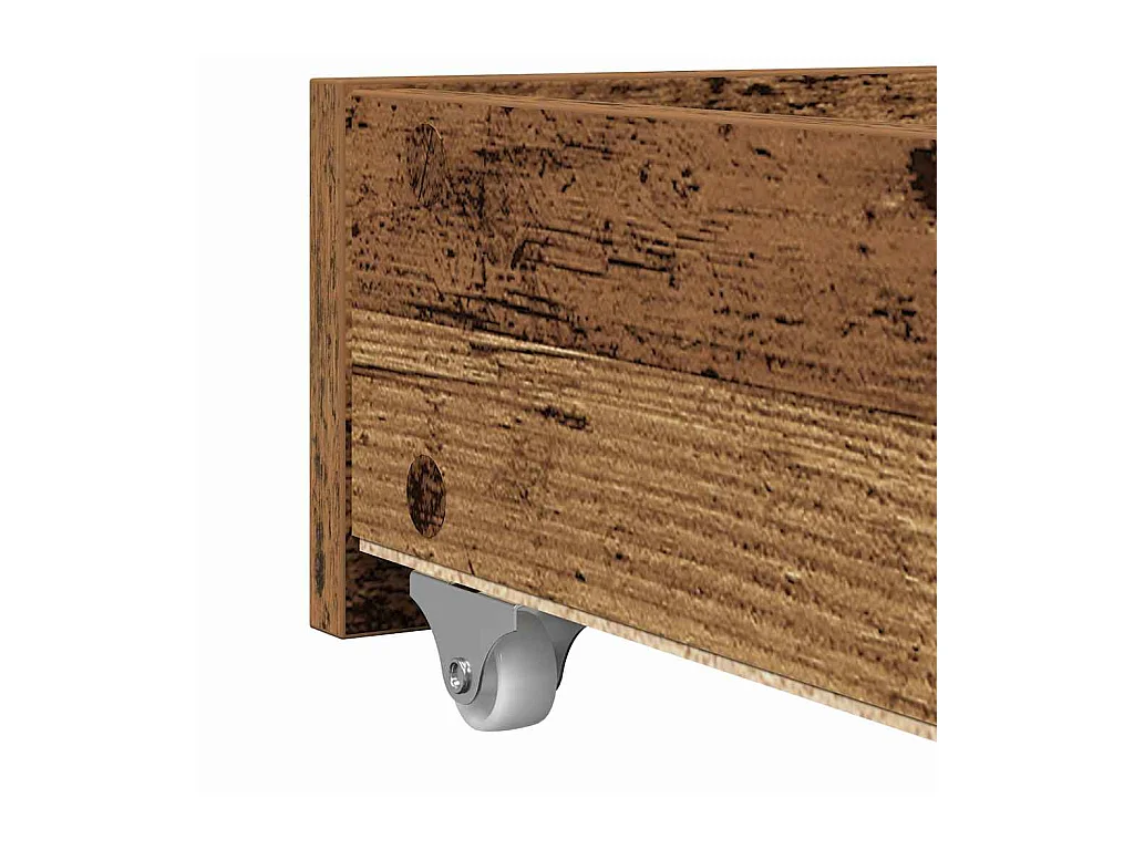 Struttura divano letto con cassetti Legno antico 75 x 190 cm