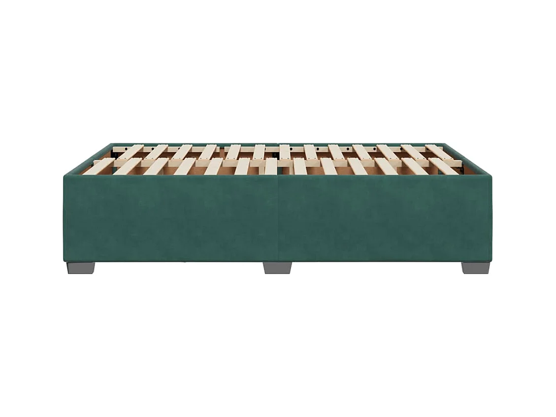Donkergroen bedframe zonder matras 120x200 cm fluweel