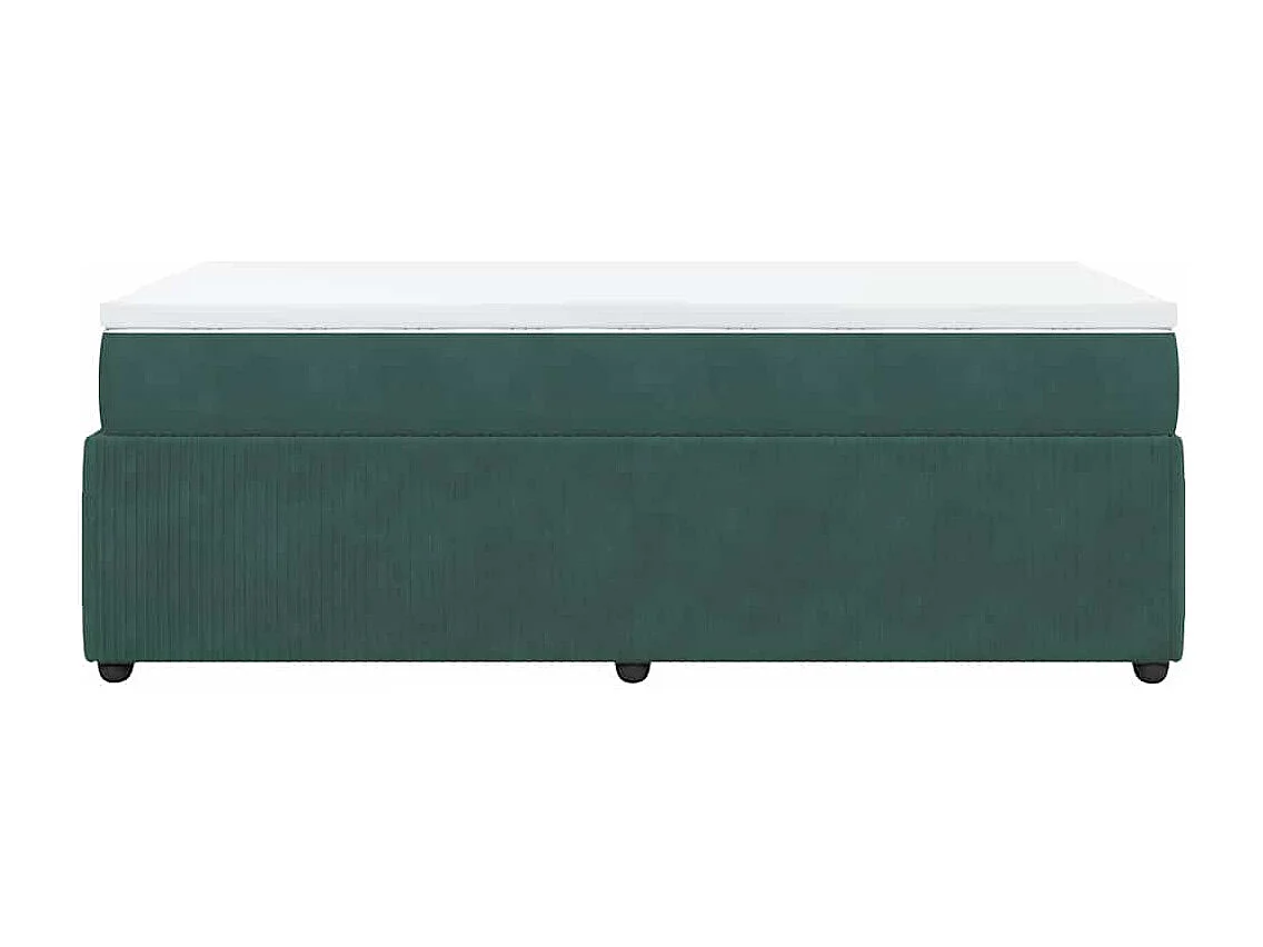 Lattenbodem met matras Donkergroen 90x200 cm